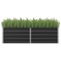 vidaXL Arriate de acero galvanizado gris antracita 160x40x45 cm vidaXL Arriate de acero galvanizado gris antracita 160x40x45 cm