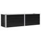 vidaXL Arriate de acero galvanizado gris antracita 160x40x45 cm vidaXL Arriate de acero galvanizado gris antracita 160x40x45 cm