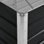 vidaXL Arriate de acero galvanizado gris antracita 160x40x45 cm vidaXL Arriate de acero galvanizado gris antracita 160x40x45 cm