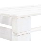 vidaXL Banco de palés para jardín madera blanco vidaXL Banco de palés para jardín madera blanco