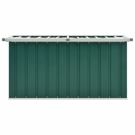 vidaXL Caja de almacenaje para jardín verde 129x67x65 cm