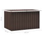 vidaXL Caja de almacenaje para jardín marrón 149x99x93 cm vidaXL Caja de almacenaje para jardín marrón 149x99x93 cm