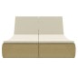 vidaXL Sofá tumbona de jardín de ratán sintético beige vidaXL Sofá tumbona de jardín de ratán sintético beige