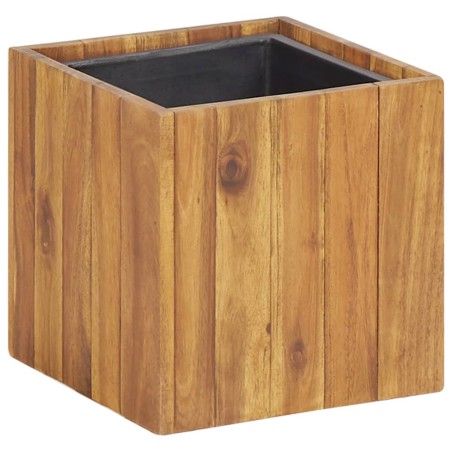 vidaXL Arriate de madera maciza de acacia 24,5x24,5x25 cm