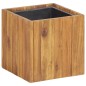 vidaXL Arriate de madera maciza de acacia 24,5x24,5x25 cm vidaXL Arriate de madera maciza de acacia 24,5x24,5x25 cm
