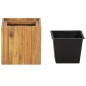 vidaXL Arriate de madera maciza de acacia 24,5x24,5x25 cm vidaXL Arriate de madera maciza de acacia 24,5x24,5x25 cm