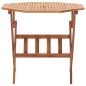 vidaXL Mesa plegable de jardín de madera maciza de acacia 90x75 cm vidaXL Mesa plegable de jardín de madera maciza de acacia 90x75 cm