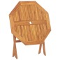 vidaXL Mesa plegable de jardín de madera maciza de acacia 90x75 cm vidaXL Mesa plegable de jardín de madera maciza de acacia 90x75 cm