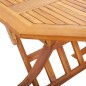 vidaXL Mesa plegable de jardín de madera maciza de acacia 90x75 cm vidaXL Mesa plegable de jardín de madera maciza de acacia 90x75 cm