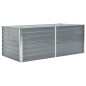 vidaXL Jardinera elevada de acero galvanizado gris 160x80x45 cm vidaXL Jardinera elevada de acero galvanizado gris 160x80x45 cm