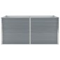 vidaXL Jardinera elevada de acero galvanizado gris 160x80x45 cm vidaXL Jardinera elevada de acero galvanizado gris 160x80x45 cm