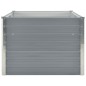 vidaXL Jardinera elevada de acero galvanizado gris 160x80x45 cm vidaXL Jardinera elevada de acero galvanizado gris 160x80x45 cm