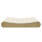 vidaXL Sofá tumbona de jardín de ratán sintético beige vidaXL Sofá tumbona de jardín de ratán sintético beige