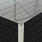 vidaXL Jardinera elevada acero galvanizado gris antracita 160x80x45 cm vidaXL Jardinera elevada acero galvanizado gris antracita 160x80x45 cm