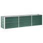 vidaXL Arriate de jardín de acero galvanizado verde 240x40x45 cm vidaXL Arriate de jardín de acero galvanizado verde 240x40x45 cm