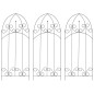 vidaXL Soporte para plantas trepadoras 3 uds hierro negro 40x100 cm vidaXL Soporte para plantas trepadoras 3 uds hierro negro 40x100 cm