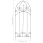 vidaXL Soporte para plantas trepadoras 3 uds hierro negro 40x100 cm vidaXL Soporte para plantas trepadoras 3 uds hierro negro 40x100 cm