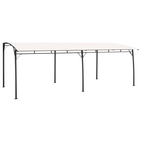 vidaXL Toldo parasol de jardín color crema 6x3x2,55 m