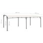vidaXL Toldo parasol de jardín color crema 6x3x2,55 m vidaXL Toldo parasol de jardín color crema 6x3x2,55 m