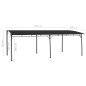 vidaXL Toldo parasol de jardín gris antracita 6x3x2,55 m vidaXL Toldo parasol de jardín gris antracita 6x3x2,55 m