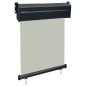 vidaXL Toldo lateral de balcón gris 65x250 cm vidaXL Toldo lateral de balcón gris 65x250 cm