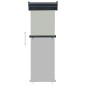 vidaXL Toldo lateral de balcón gris 65x250 cm vidaXL Toldo lateral de balcón gris 65x250 cm