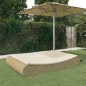 vidaXL Sofá tumbona de jardín de ratán sintético beige vidaXL Sofá tumbona de jardín de ratán sintético beige