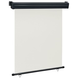 vidaXL Toldo lateral de balcón color crema 140x250 cm
