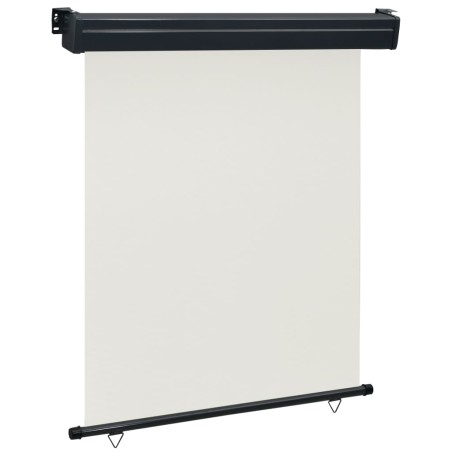 vidaXL Toldo lateral de balcón color crema 140x250 cm