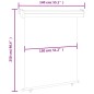 vidaXL Toldo lateral de balcón color crema 140x250 cm vidaXL Toldo lateral de balcón color crema 140x250 cm