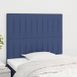vidaXL Cabeceros 2 unidades de tela azul 90x5x78/88 cm vidaXL Cabeceros 2 unidades de tela azul 90x5x78/88 cm