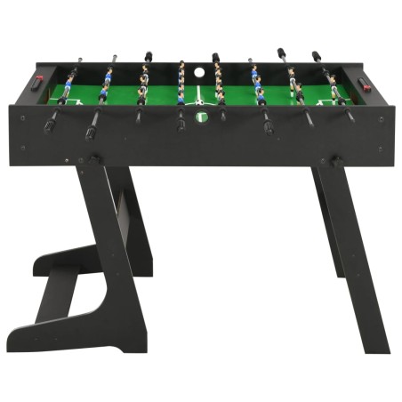 vidaXL Futbolín plegable negro 121x61x80 cm