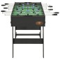 vidaXL Futbolín plegable negro 121x61x80 cm