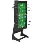 vidaXL Futbolín plegable negro 121x61x80 cm