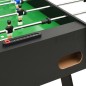 vidaXL Futbolín plegable negro 121x61x80 cm