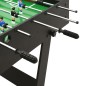 vidaXL Futbolín plegable negro 121x61x80 cm