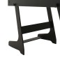 vidaXL Futbolín plegable negro 121x61x80 cm