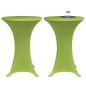 vidaXL Funda elástica para mesa 2 unidades 60 cm verde vidaXL Funda elástica para mesa 2 unidades 60 cm verde