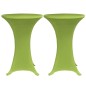 vidaXL Funda elástica para mesa 2 unidades 60 cm verde vidaXL Funda elástica para mesa 2 unidades 60 cm verde
