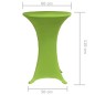 vidaXL Funda elástica para mesa 2 unidades 60 cm verde vidaXL Funda elástica para mesa 2 unidades 60 cm verde