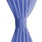 vidaXL Cortinas de gasa 2 unidades 140x225 cm azul real vidaXL Cortinas de gasa 2 unidades 140x225 cm azul real