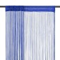 vidaXL Cortinas de flecos 2 piezas 140x250 cm azul vidaXL Cortinas de flecos 2 piezas 140x250 cm azul