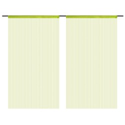 vidaXL Cortinas de flecos 2 piezas 140x250 cm verde