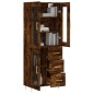vidaXL Aparador alto madera contrachapada roble ahumado 69,5x34x180 cm vidaXL Aparador alto madera contrachapada roble ahumado 69,5x34x180 cm