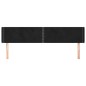 vidaXL Cabecero de terciopelo negro 163x16x78/88 cm