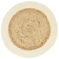 vidaXL Mantel individual redondo 6 uds yute algodón natural liso 38 cm vidaXL Mantel individual redondo 6 uds yute algodón natural liso 38 cm