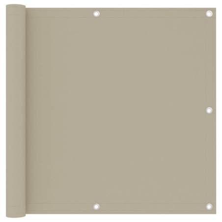 vidaXL Toldo para balcón tela oxford beige 90x300 cm