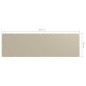 vidaXL Toldo para balcón tela oxford beige 90x300 cm vidaXL Toldo para balcón tela oxford beige 90x300 cm