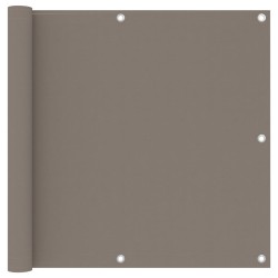 vidaXL Toldo para balcón de tela oxford gris taupe 90x400 cm