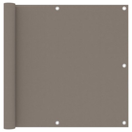 vidaXL Toldo para balcón de tela oxford gris taupe 90x400 cm